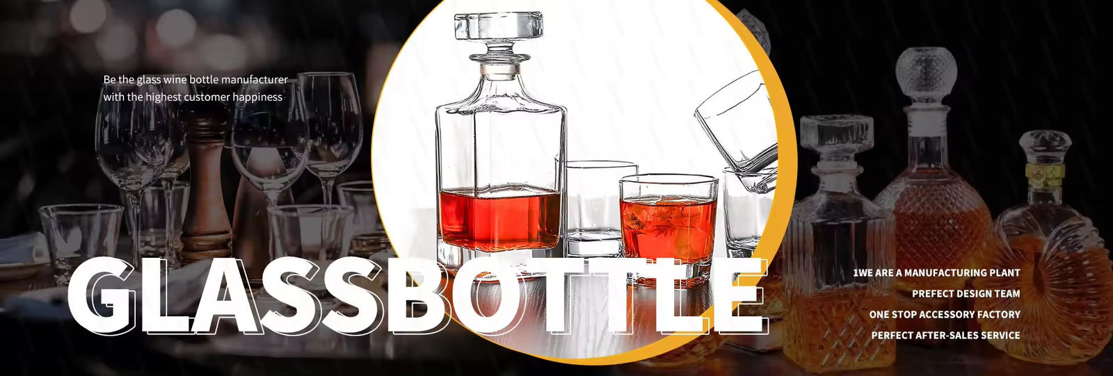Garrafa de vidro de vodka